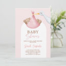 Search for stork invitations Pink