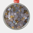 Search for gold coins christmas tree decorations Money