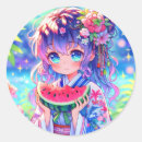 Search for cartoon watermelon stickers Summer
