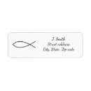 Search for christian fish return address labels Religious