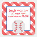 Search for baseball return address labels Blue