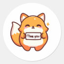 Search for fox thank you stickers Animal