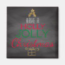 Search for chalkboard magnets Holly jolly christmas