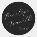 Search for flourish wedding stickers Black and white