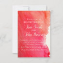 Search for crimson red wedding invitations Watercolor