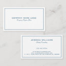 Search for blue border business cards Simple