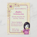 Search for japanese sakura birthday invitations Kawaii