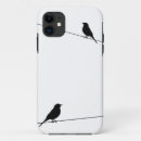 Search for bird silhouette iphone cases Black