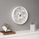 Search for romantic floral design clocks For her