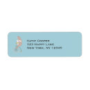 Search for white bunny return address labels Cute