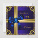 Search for royal blue 40th birthday invitations Elegant birthday party