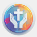 Search for praying hands stickers Cross