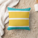 Search for yellow turquoise cushions Stripes