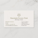 Search for scales of justice business cards Attorney at law