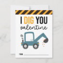 Search for construction valentines day cards Digger