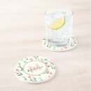 Search for flower monogram coasters Modern