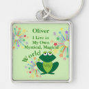 Search for my world key rings Green