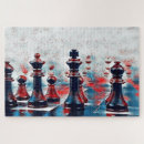 Search for king and queen puzzles Chess