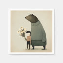 Search for cartoon birthday napkins Bear