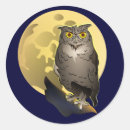 Search for owl illustration stickers Nocturnal