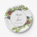 Search for navy and burgundy paper plates Floral