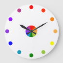 Search for color wheel clocks Geometric