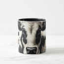 Search for black and white cow mugs Cowgirl