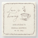 Search for love is brewing coasters Elegant