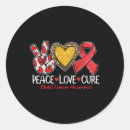 Search for blood red stickers Awareness