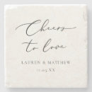Search for engagement party coasters Cheers to love