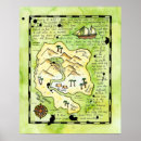Search for treasure map posters Watercolor
