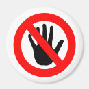 Search for do not touch signs Danger