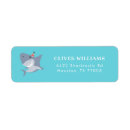 Search for shark return address labels Blue