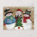 Search for snowmen horizontal postcards Friends