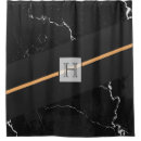 Search for black marble shower curtains Gold