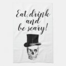 Search for vintage halloween tea towels Skull