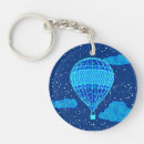 Search for blue balloon key rings Hot air balloon