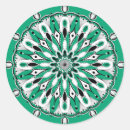 Search for green mandala stickers White