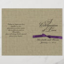 Search for bow and ribbon wedding programmes Vintage