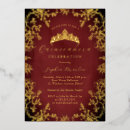 Search for enchanted quinceanera invitations Gold