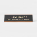 Search for black and gold name plates Executive