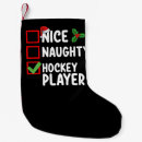 Search for hockey christmas stockings Snow