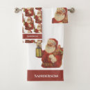 Search for santa claus bath towels Red and white