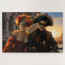 Search for carnival masks puzzles Venice