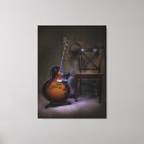 Search for electric guitar canvas prints Jazz