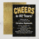 Search for cheers to 80 years invitations 80th