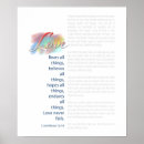 Search for love is bible verse corinthians posters Religious