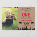 Search for buffalo check birthday invitations Rustic