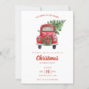 Search for truck christmas invitations Red
