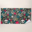 Search for halloween beach towels Sugar skull
